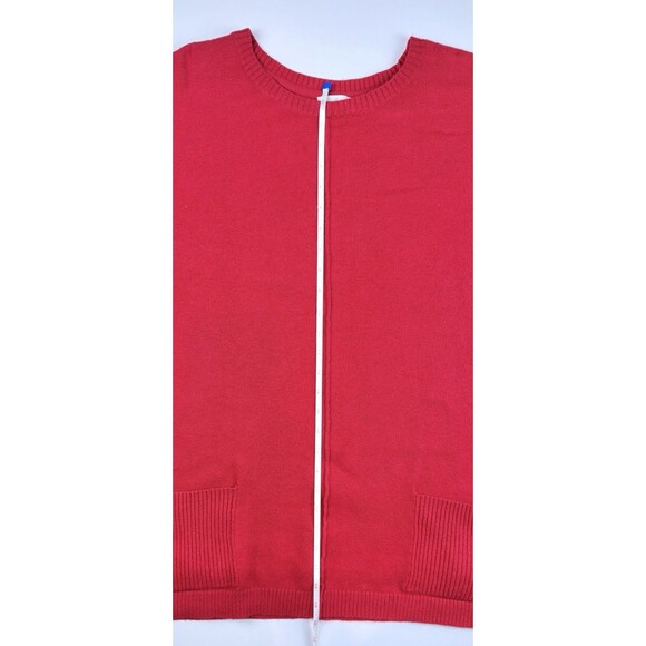 J. Jill Red Long Sleeve Oversized Warm Comfy Sweater Pockets Size XL Tall - Picture 7 of 8
